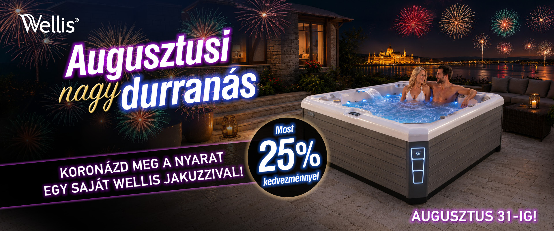 Wellis jakuzzi akció